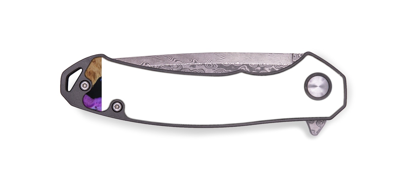 EDC Wood+Resin Pocket Knife - Lora (Purple, 420535)