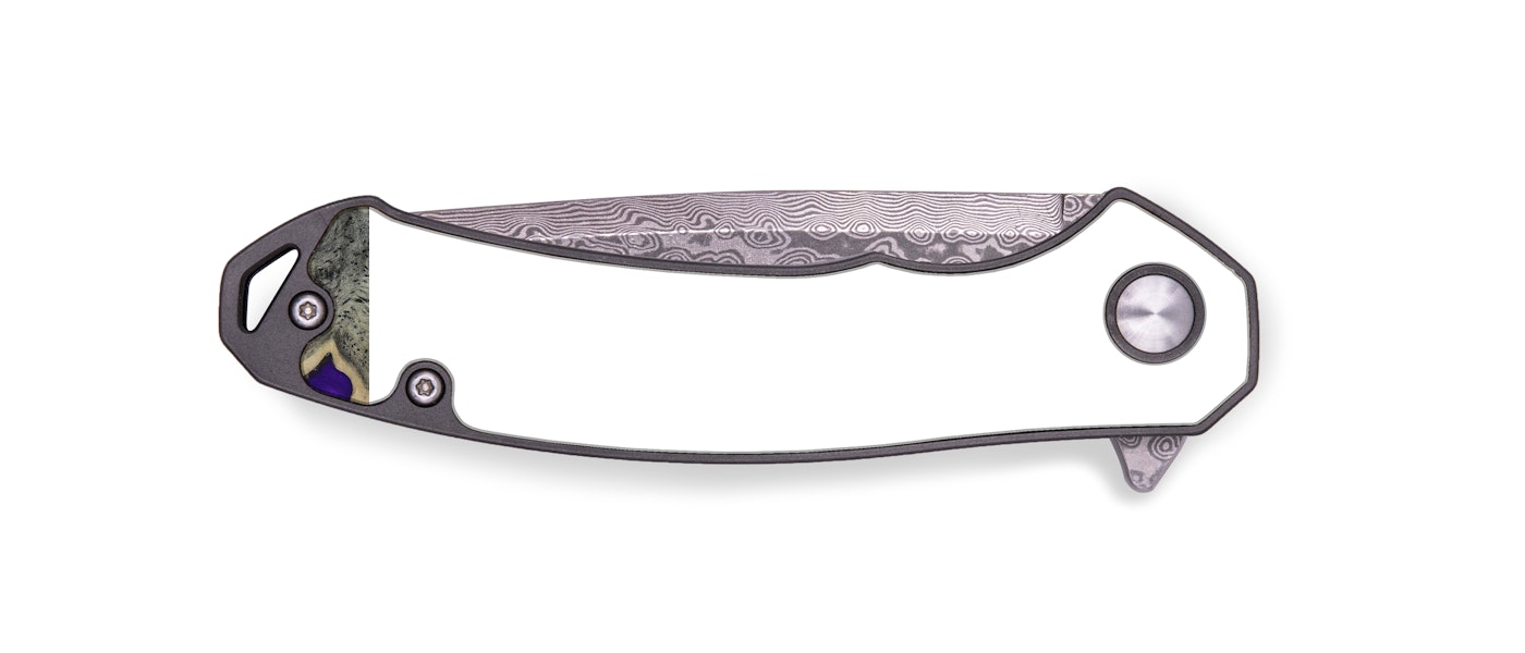 EDC Wood+Resin Pocket Knife - Alison (Purple, 420549)
