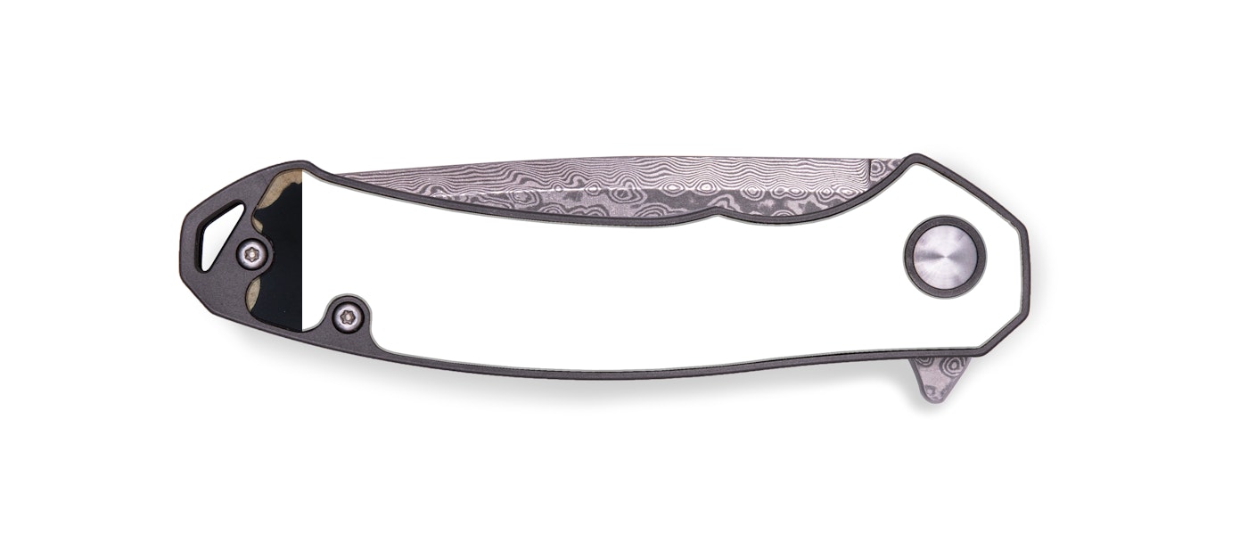 EDC Wood+Resin Pocket Knife - Giulia (Pure Black, 421188)