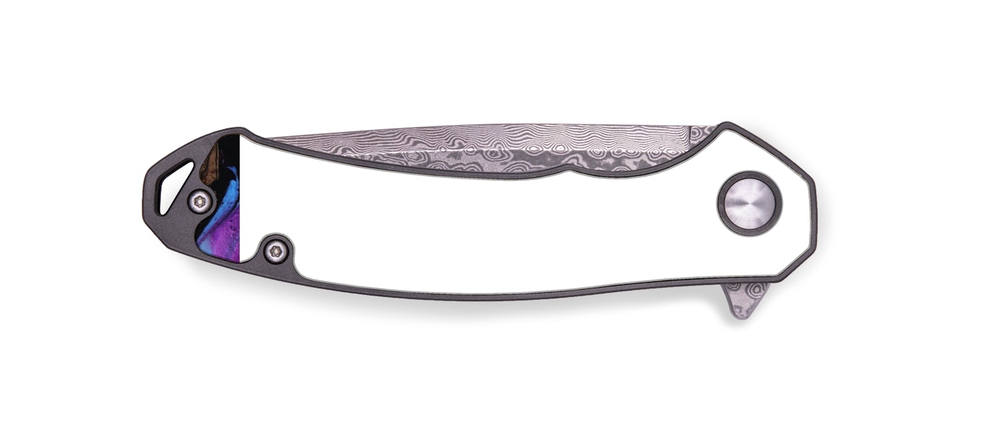 EDC Wood+Resin Pocket Knife - Kalai (Purple, 421317)