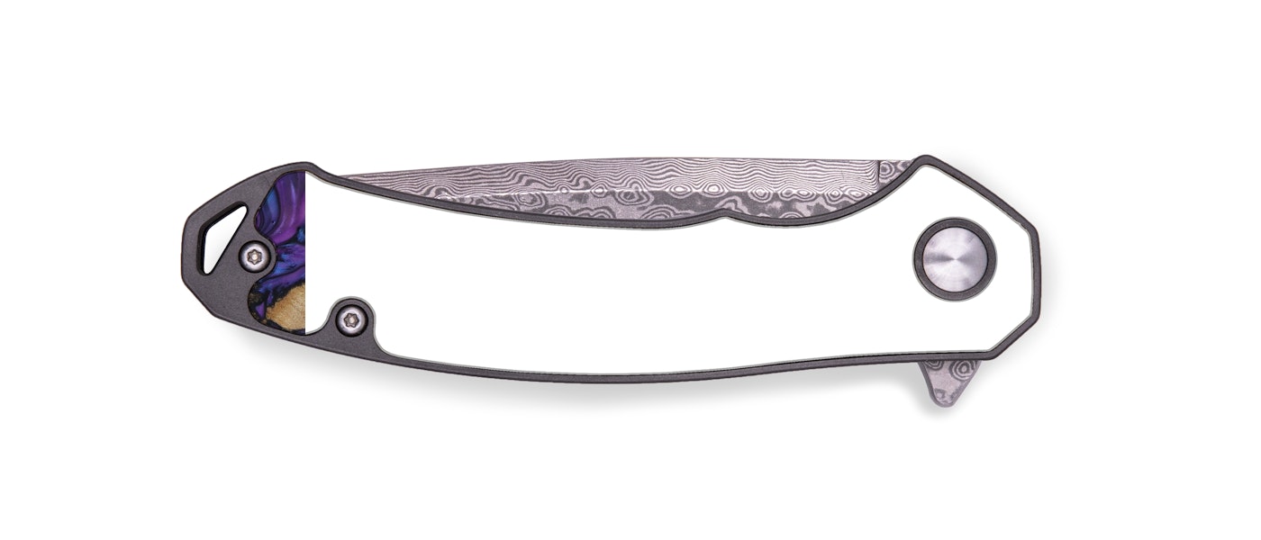 EDC Wood+Resin Pocket Knife - Marvette (Purple, 421803)