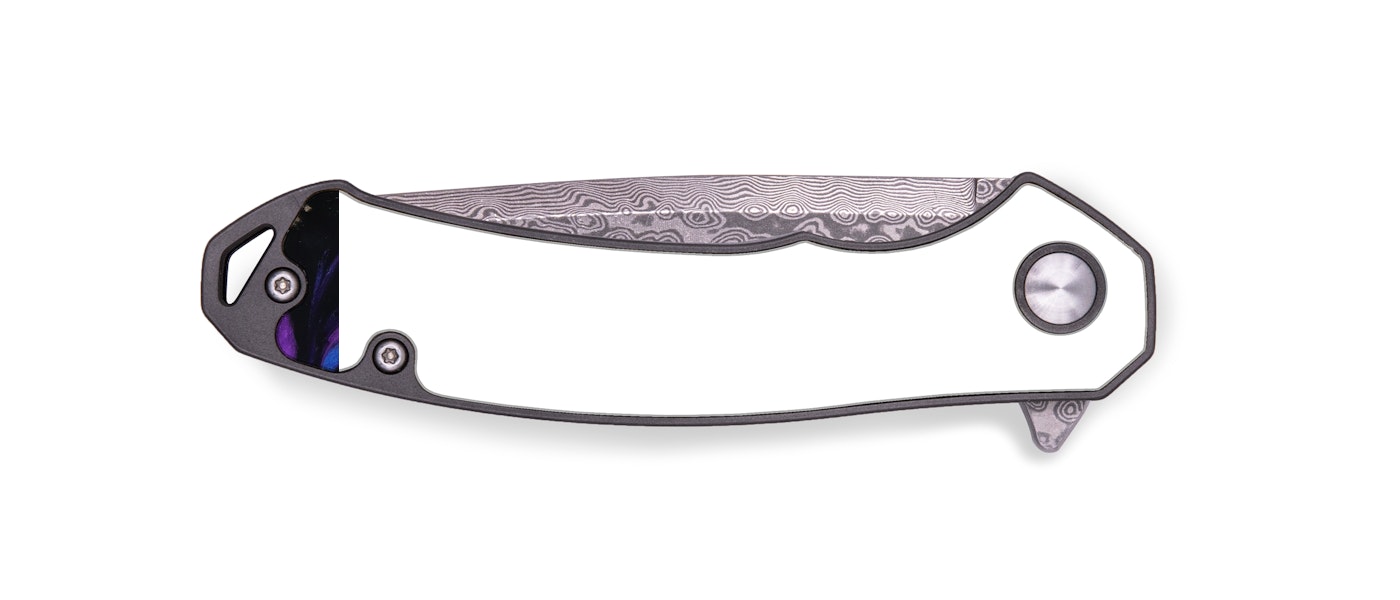 EDC Wood+Resin Pocket Knife - Sammy (Purple, 422612)