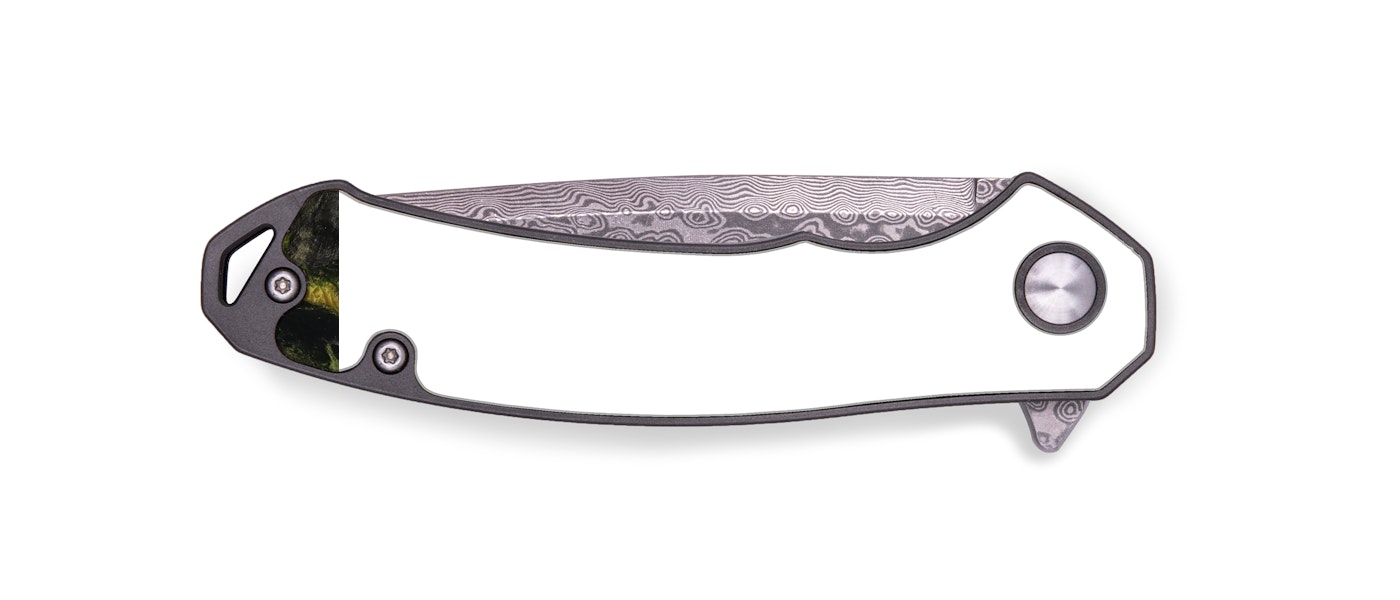 EDC Wood+Resin Pocket Knife - Freida (Black & White, 424017)