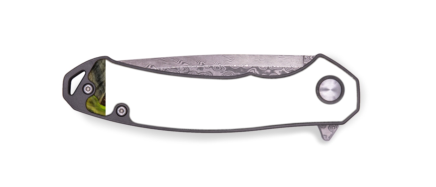 EDC Wood+Resin Pocket Knife - Thuan (Black & White, 424030)