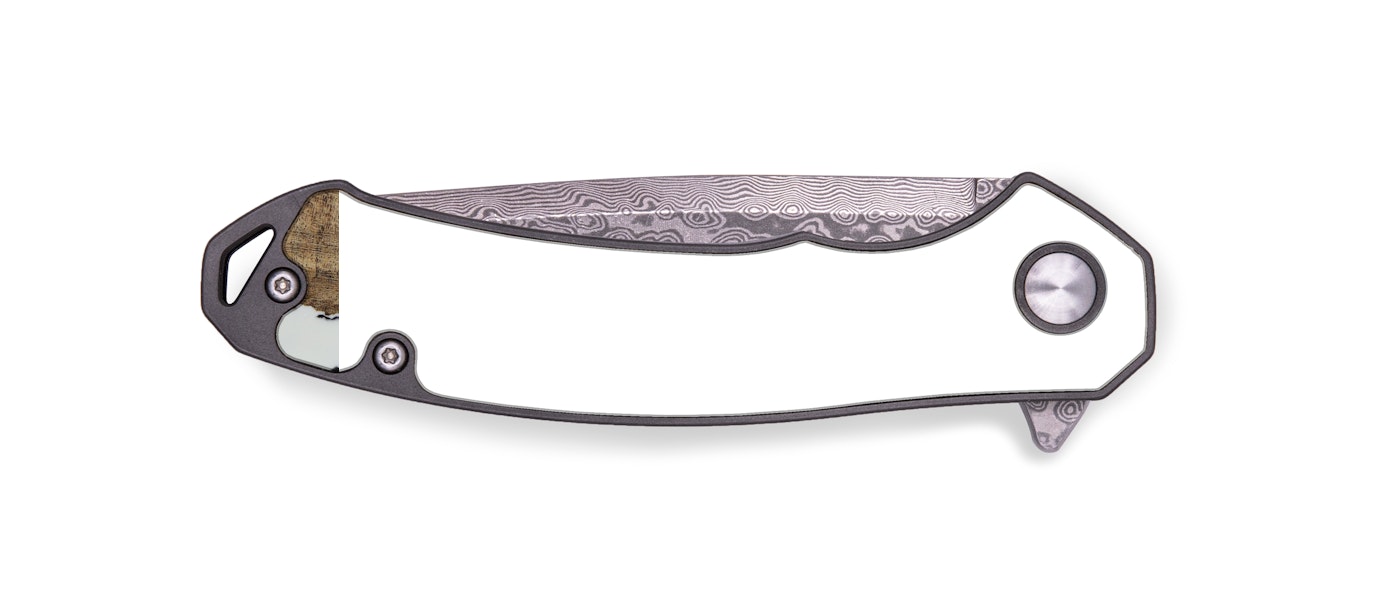 EDC Wood+Resin Pocket Knife - Nabil (Black & White, 424140)