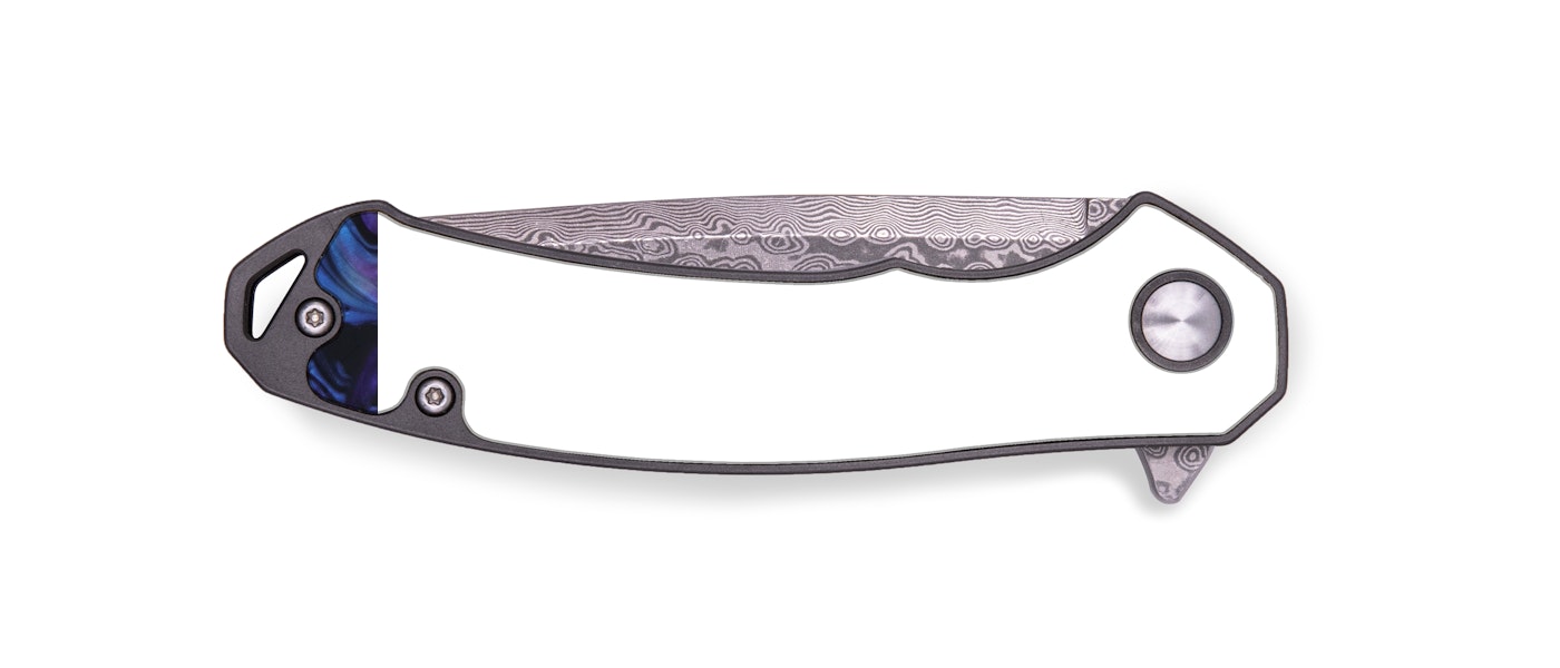EDC Wood+Resin Pocket Knife - Nani (Purple, 424177)
