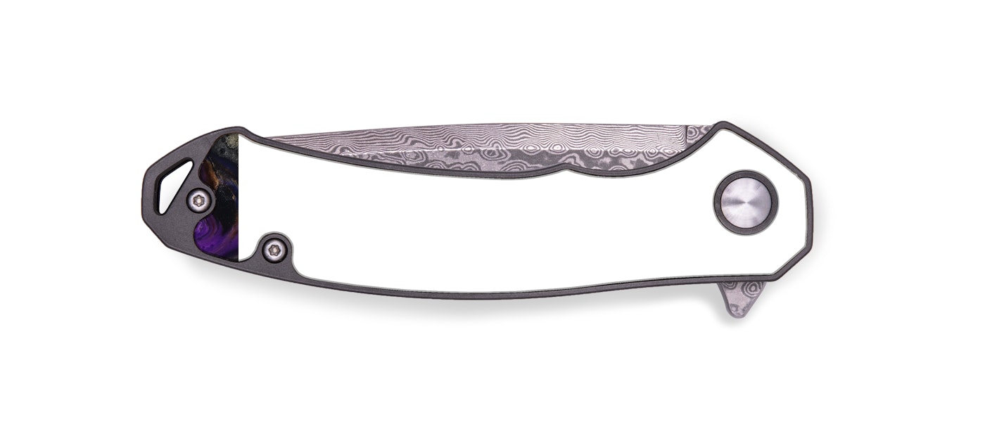 EDC Wood+Resin Pocket Knife - Karla (Purple, 424199)