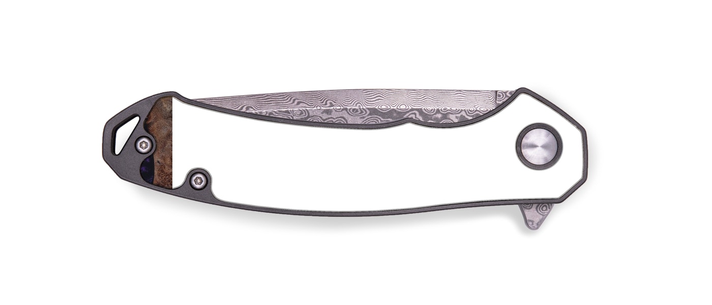 EDC Wood+Resin Pocket Knife - Natka (Purple, 424305)