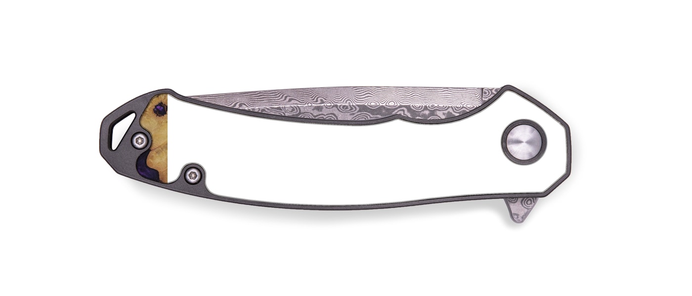EDC Wood+Resin Pocket Knife - Ianthe (Purple, 427141)
