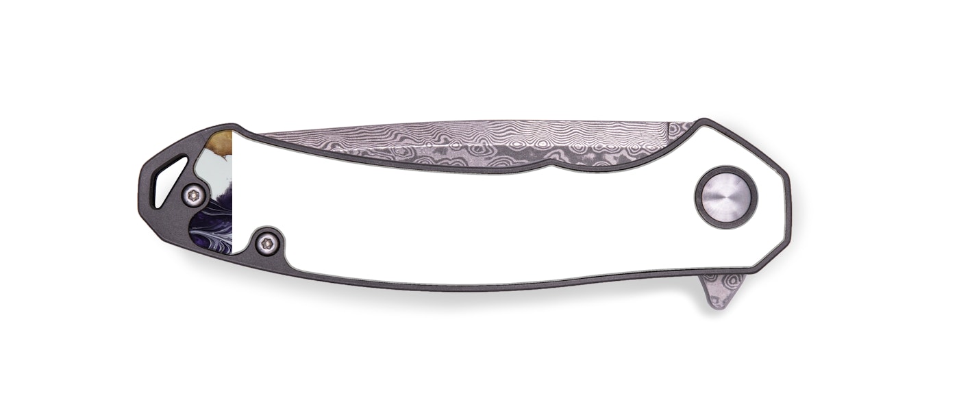 EDC Wood+Resin Pocket Knife - Dolly (Purple, 427404)
