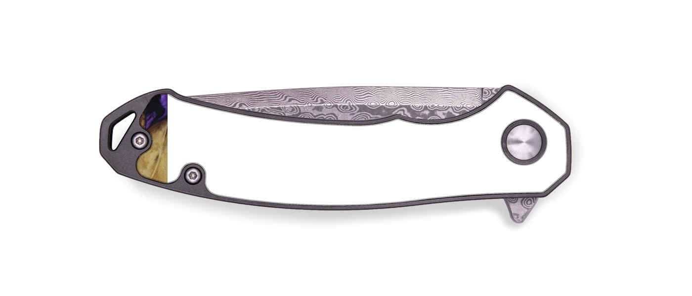 EDC Wood+Resin Pocket Knife - Marlaine (Purple, 427917)