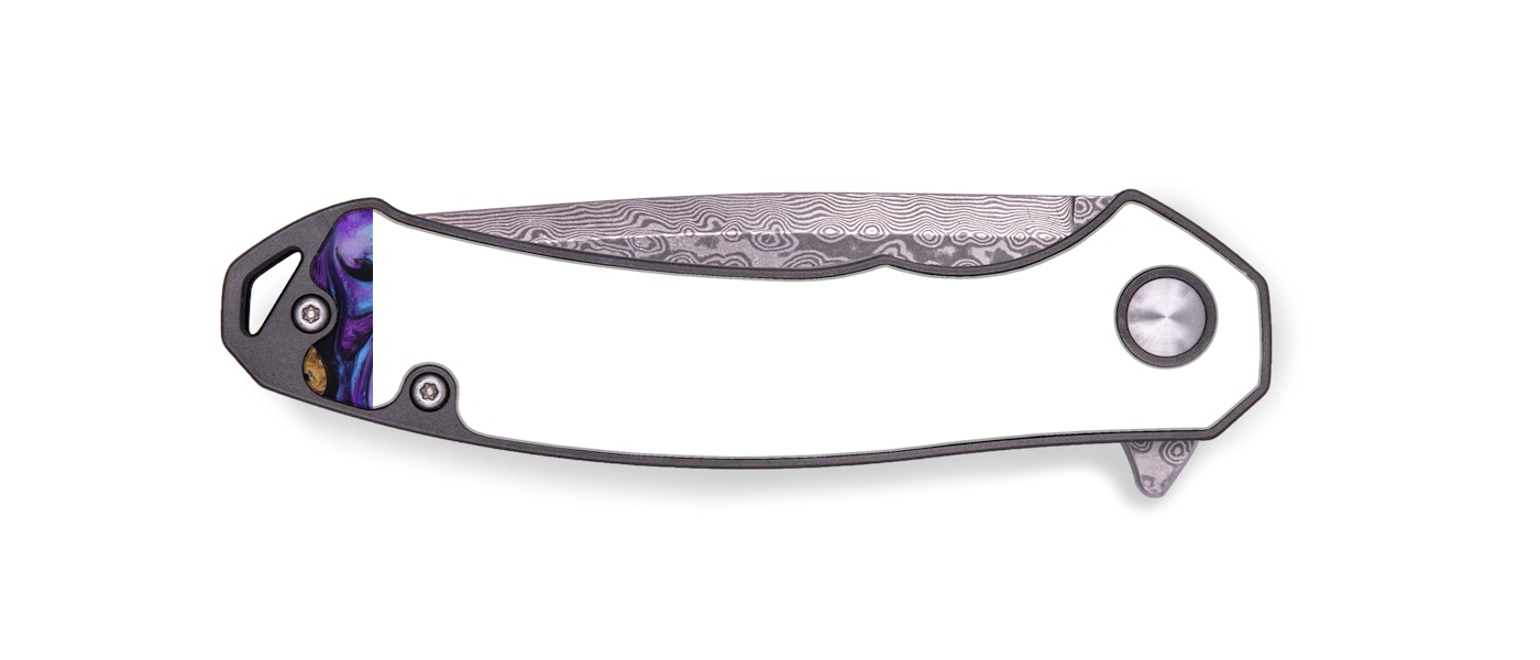 EDC Wood+Resin Pocket Knife - Cosette (Purple, 427918)
