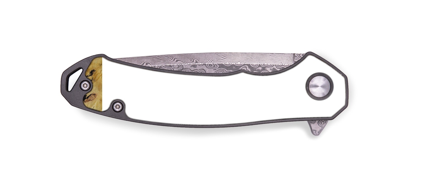 EDC Wood+Resin Pocket Knife - Rivkah (Purple, 427921)