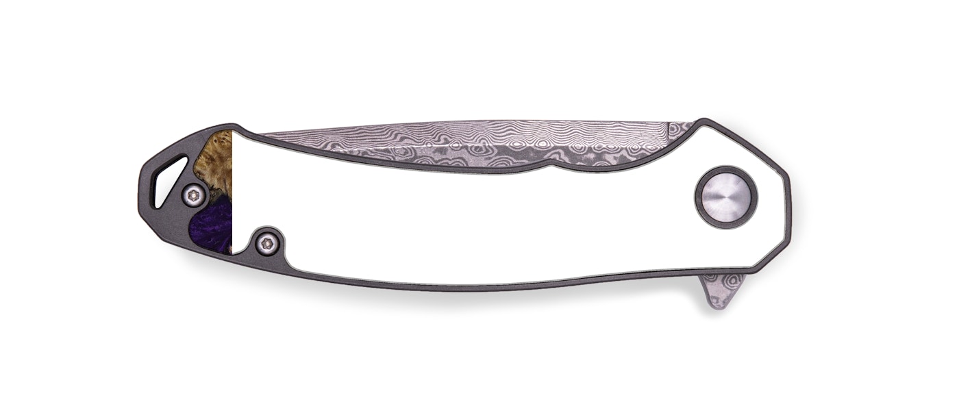 EDC Wood+Resin Pocket Knife - Blaire (Purple, 428255)