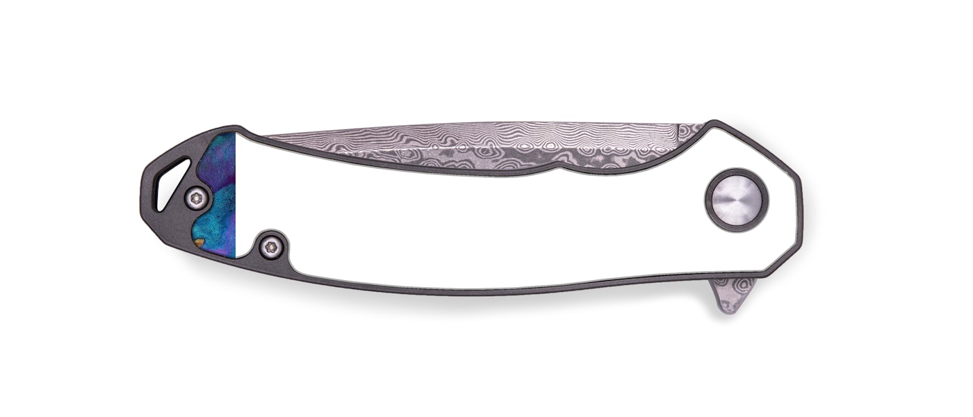 EDC Wood+Resin Pocket Knife - Elleke (Purple, 429102)
