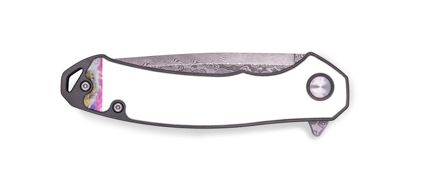EDC Wood+Resin Pocket Knife - Riekie (Purple, 430455)