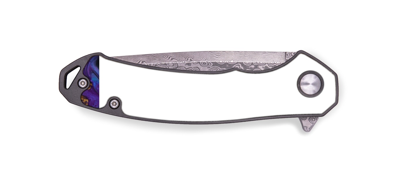 EDC Wood+Resin Pocket Knife - Floyd (Purple, 430460)