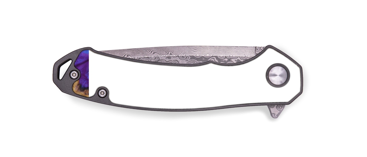 EDC Wood+Resin Pocket Knife - Len (Purple, 430465)