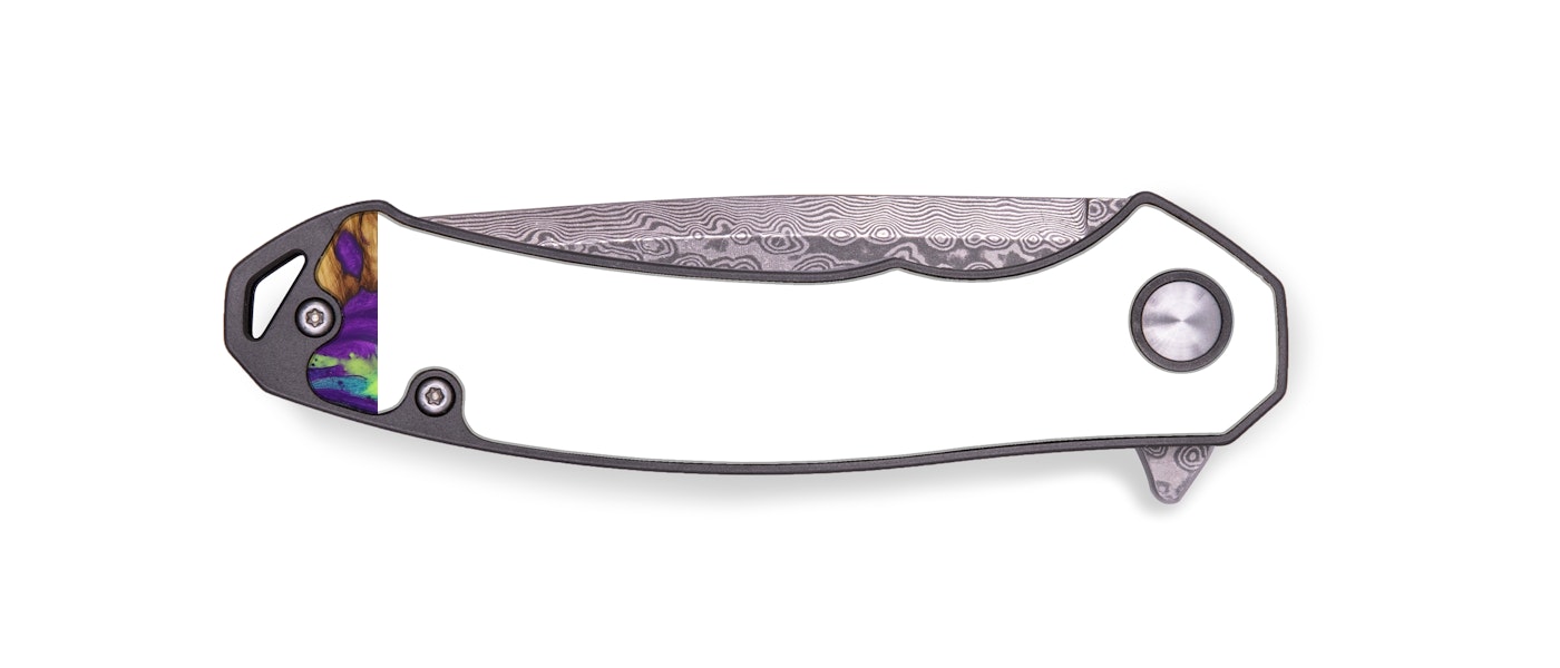 EDC Wood+Resin Pocket Knife - Maurine (Purple, 436214)