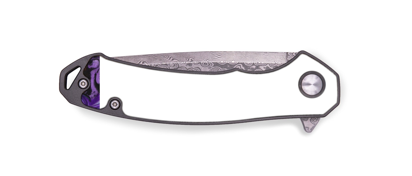 EDC Wood+Resin Pocket Knife - Myra (Purple, 436507)