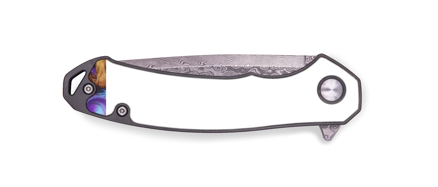 EDC Wood+Resin Pocket Knife - Jennifer (Purple, 436508)