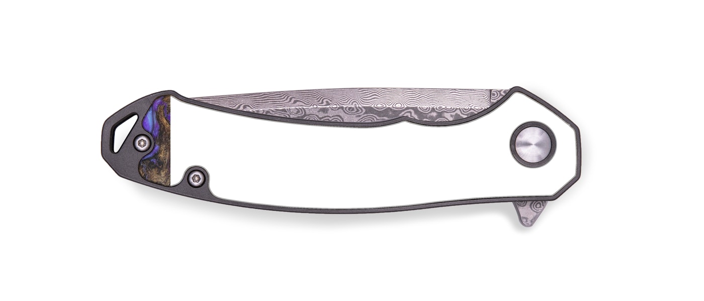 EDC Wood+Resin Pocket Knife - Sarajane (Purple, 437560)