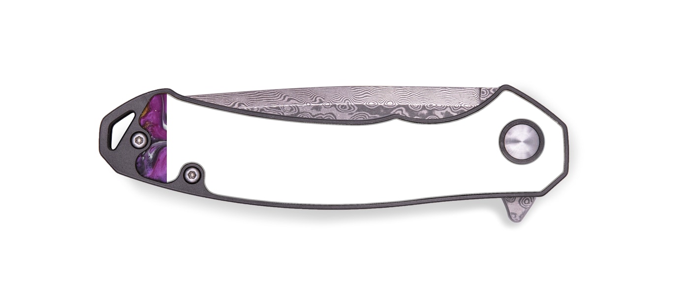 EDC Wood+Resin Pocket Knife - Tove (Purple, 439851)