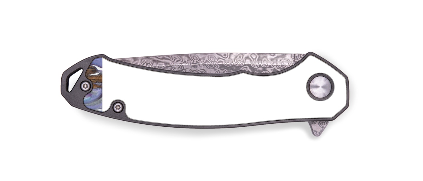 EDC Wood+Resin Pocket Knife - Zahra (Purple, 440729)