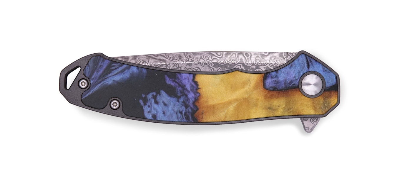 EDC Wood+Resin Pocket Knife - Karole (Purple, 601168)
