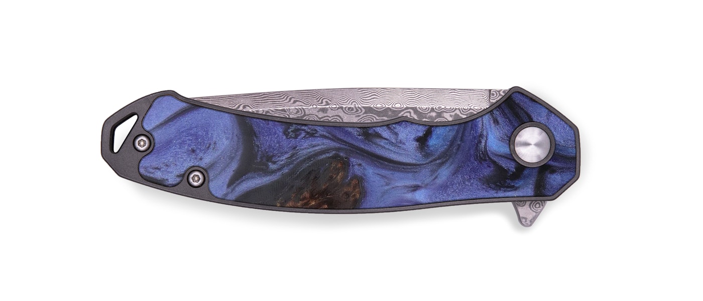 EDC Wood+Resin Pocket Knife - Mansukha (Purple, 601181)