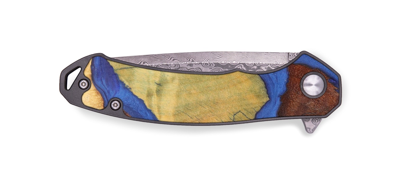 EDC Wood+Resin Pocket Knife - Calley (Mosaic, 603248)