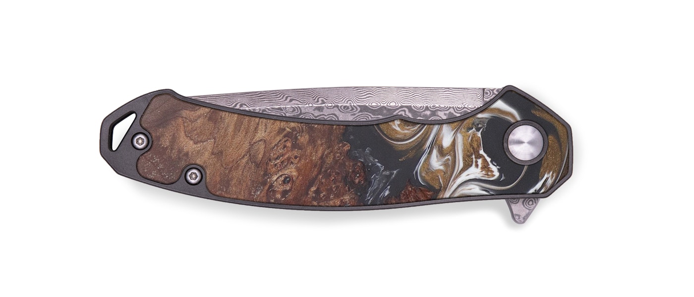 EDC Wood+Resin Pocket Knife - Laurena (Artist Pick, 604215)