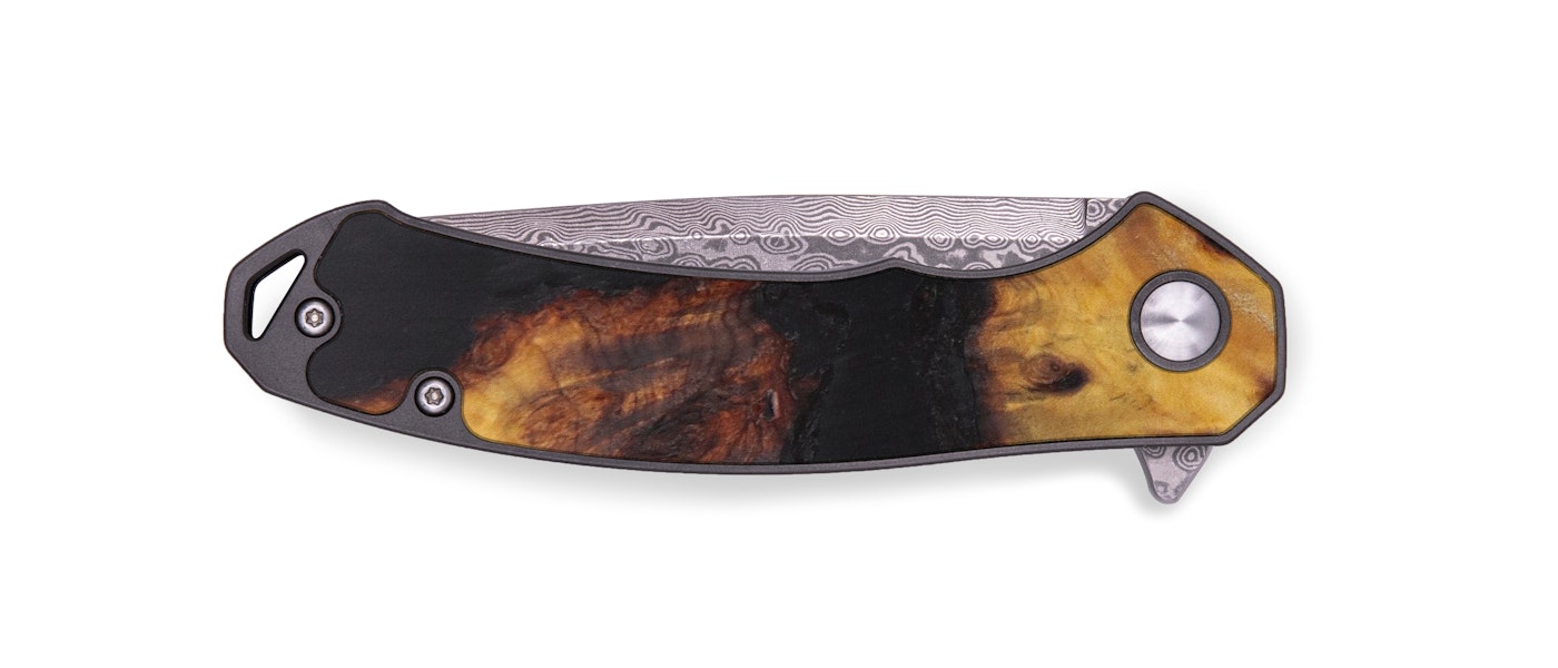 EDC Wood+Resin Pocket Knife - Carma (Pure Black, 604990)