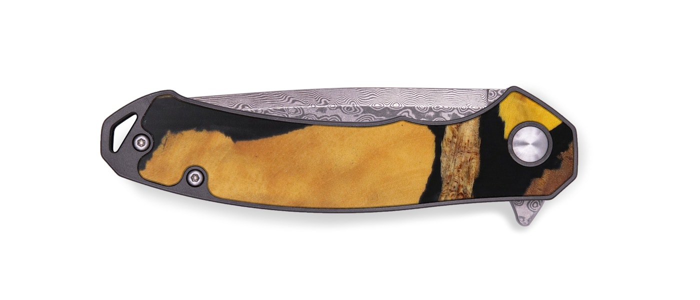 EDC Wood+Resin Pocket Knife - Letisha (Mosaic, 604994)