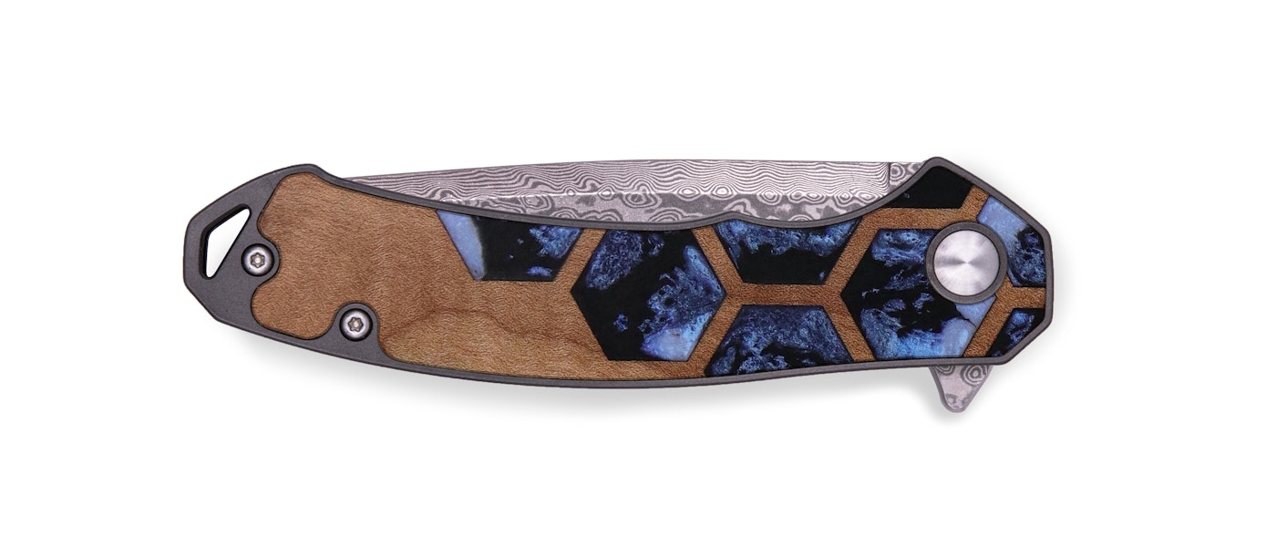  EDC Wood+Resin Pocket Knife - Braedon (Pattern, 614638)