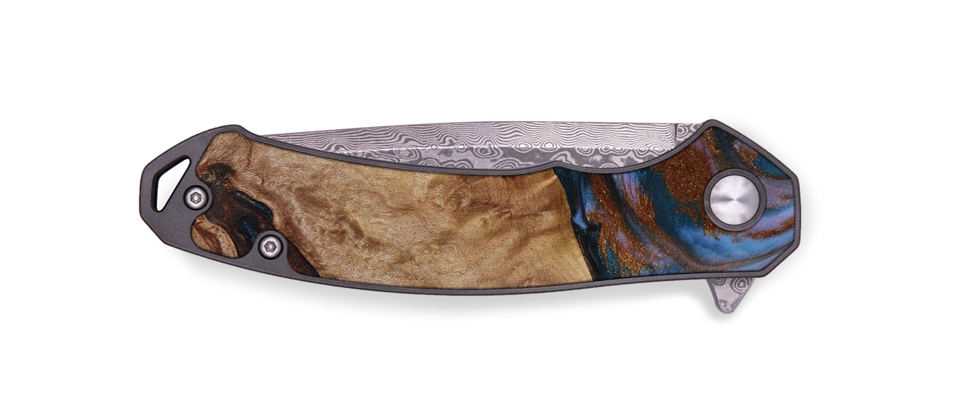  EDC Wood+Resin Pocket Knife - Effie (Artist Pick, 614907)