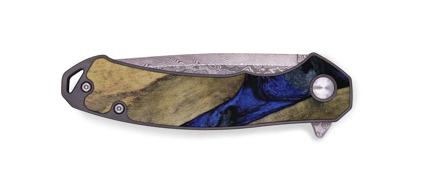  EDC Wood+Resin Pocket Knife - Cinnamon (Artist Pick, 614921)
