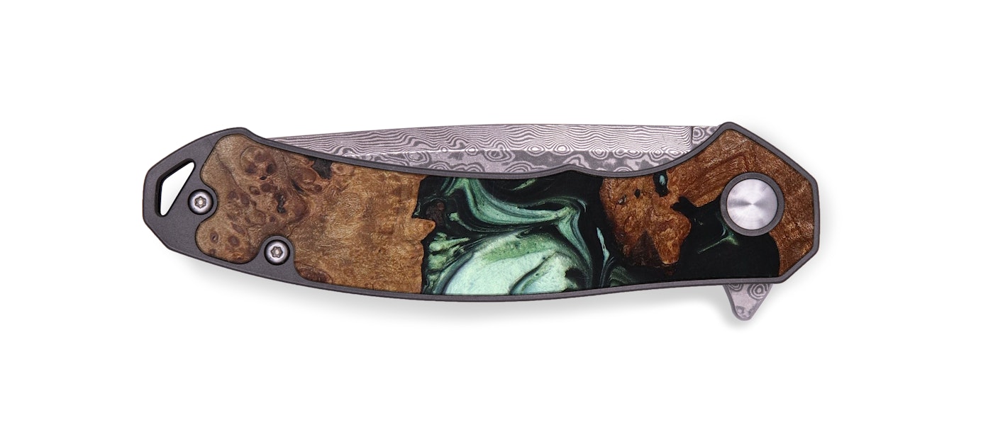 EDC Wood+Resin Pocket Knife - Aniya (Artist Pick, 617953)