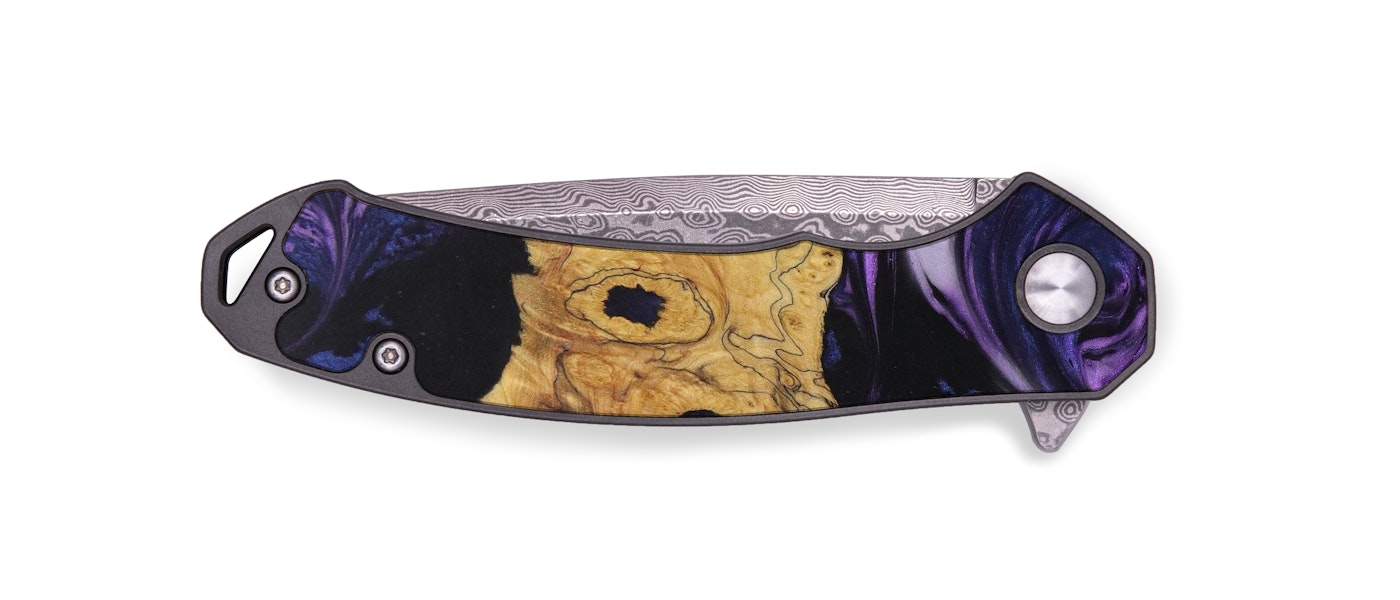  EDC Wood+Resin Pocket Knife - Shiloh (Purple, 619954)