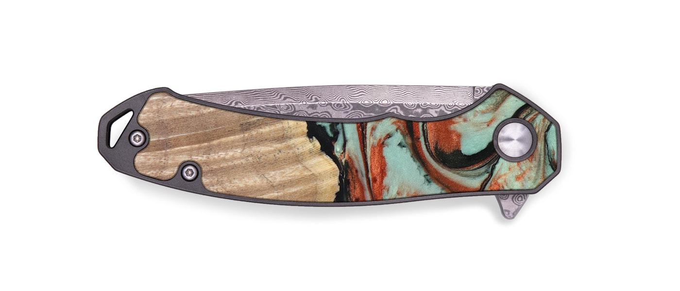  EDC Wood+Resin Pocket Knife - Lynette (Artist Pick, 621604)