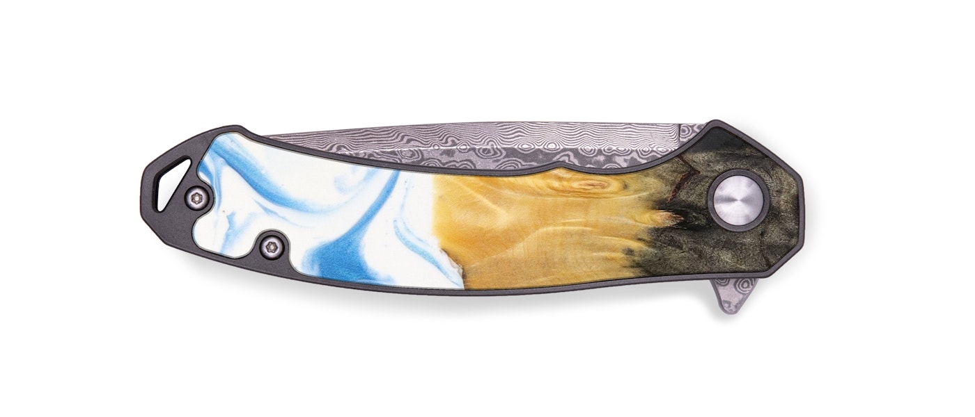  EDC Wood+Resin Pocket Knife - Francesca (Artist Pick, 621605)