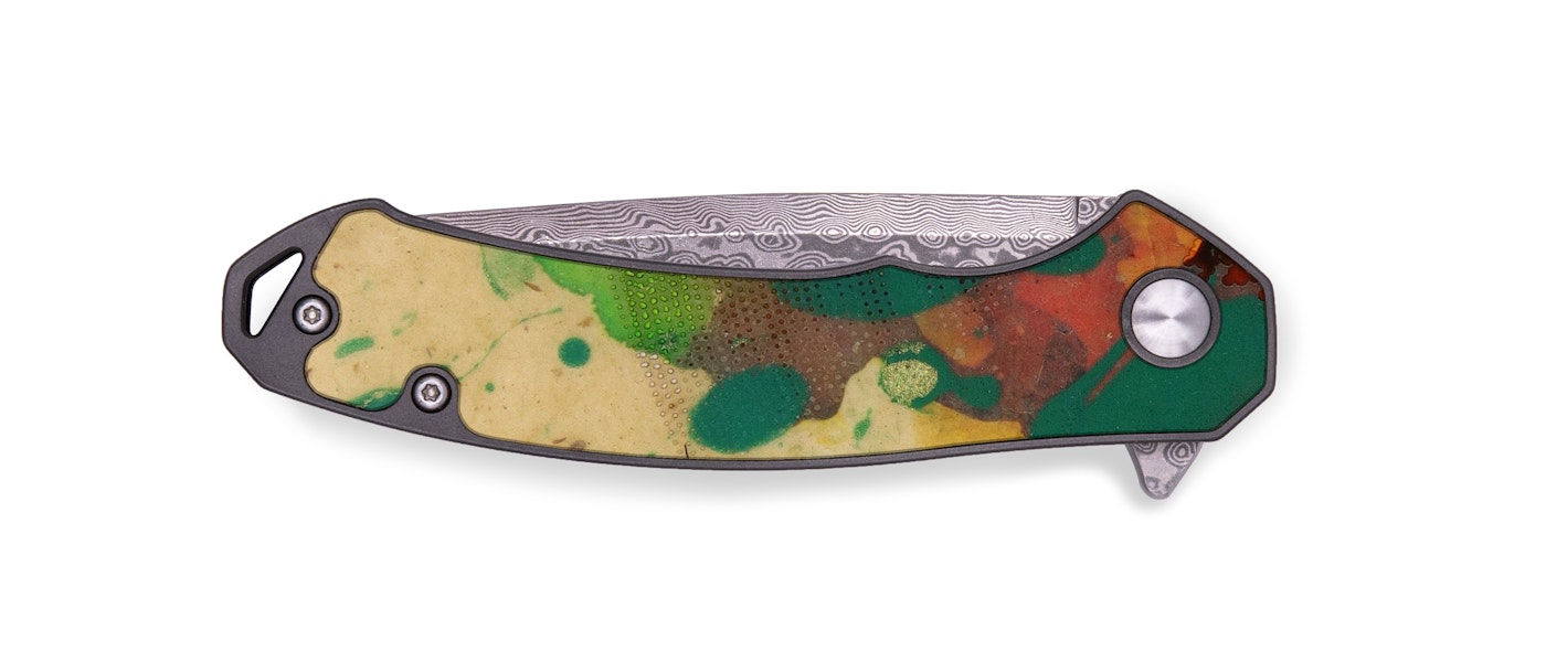EDC Wood+Resin Pocket Knife - Leandro (Artist Pick, 629795)