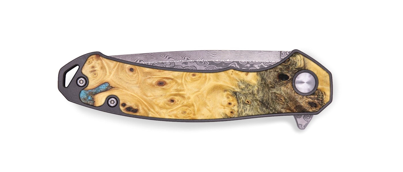 EDC Burl Wood Pocket Knife - Kay (Buckeye Burl, 629796)