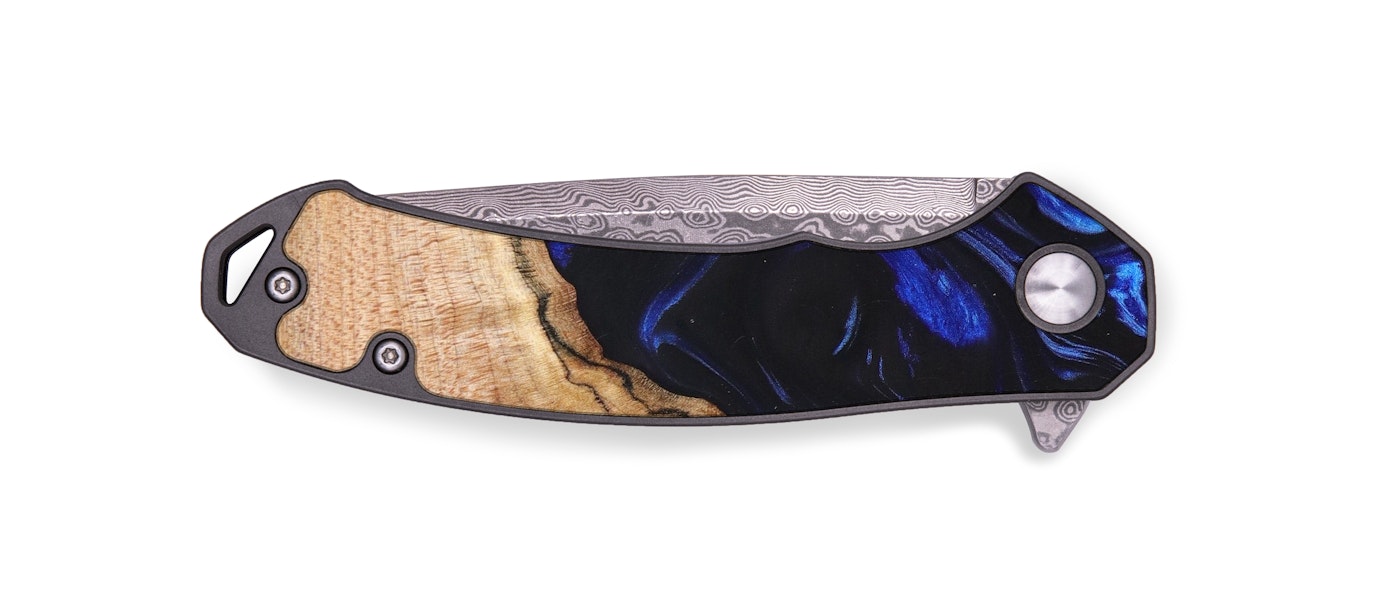  EDC Wood+Resin Pocket Knife - Grisel (Blue, 631869)